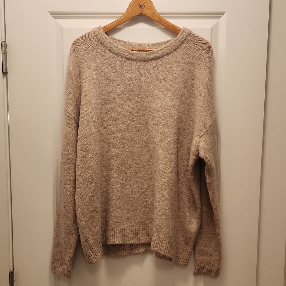 Carly Jean Los Angeles Soft Taupe Elizabeth Sweater